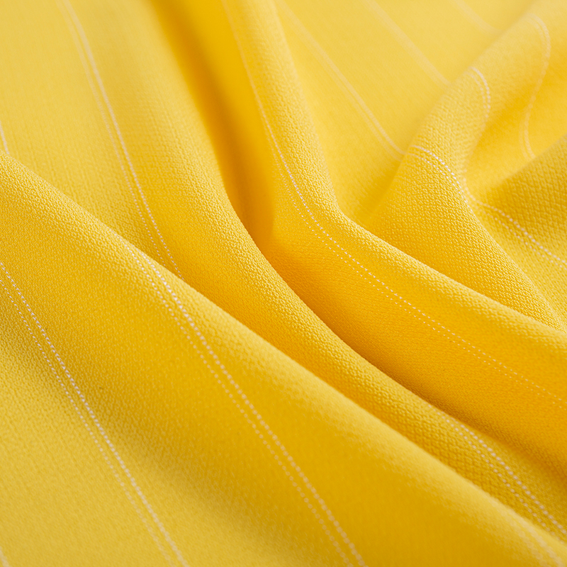 Kain Garis Rayon Linen Kering Matahari Filamen Komposit